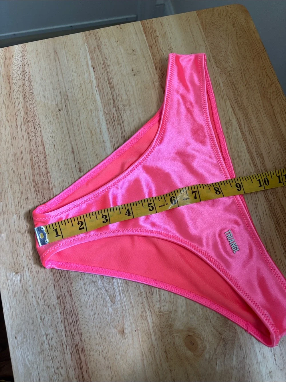 Triangl swimwear Neon Pink Bikini Bottom - Bright Pink Low-Rise Size Small Beach